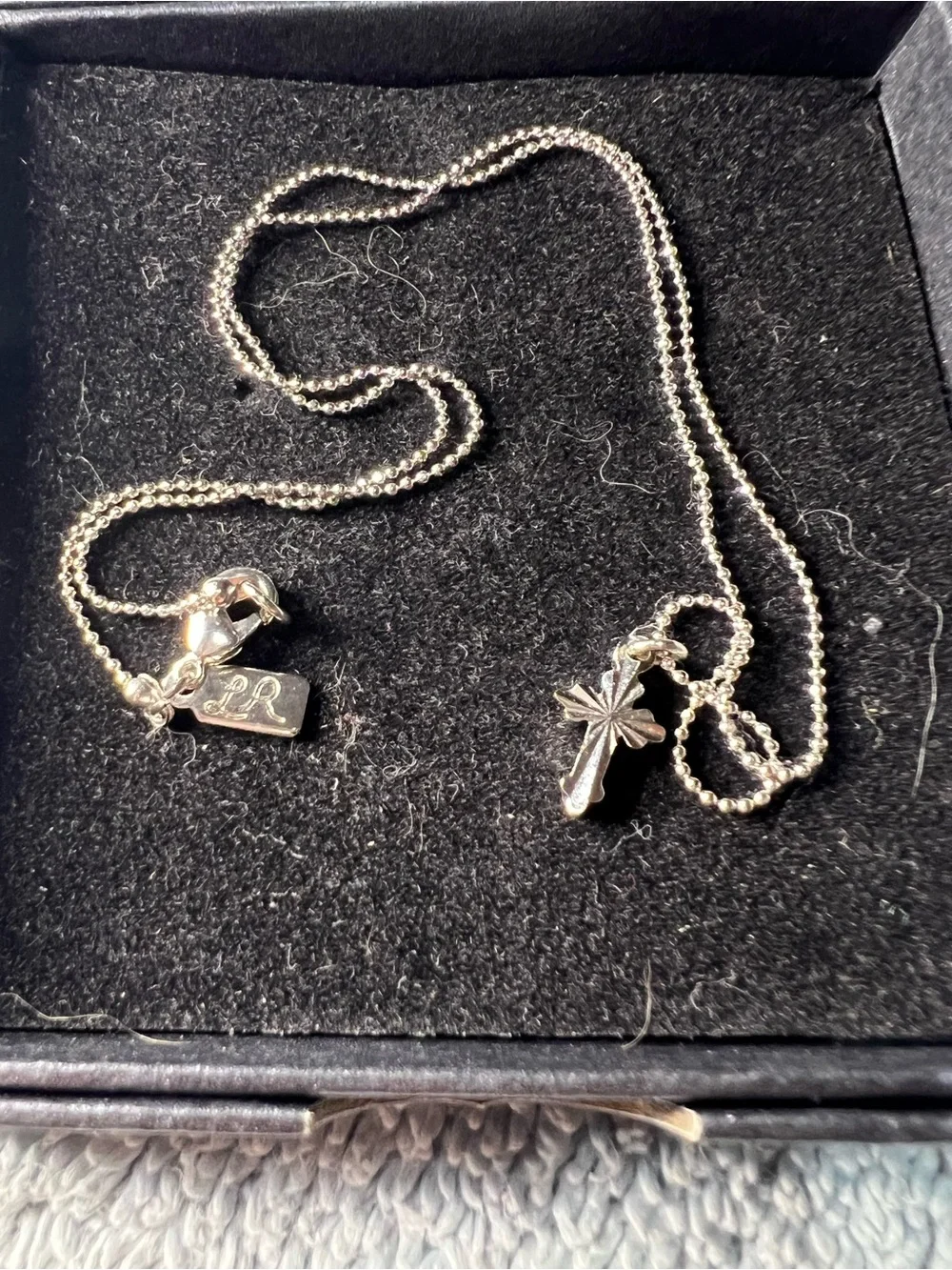 Lady Remington Child’s Delicate Silver Cross Pendant Necklace